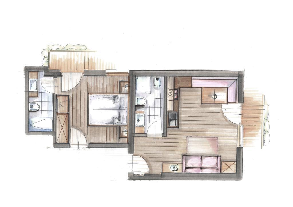 Garni Appartement Alpenresidence كاديبيترا الغرفة الصورة